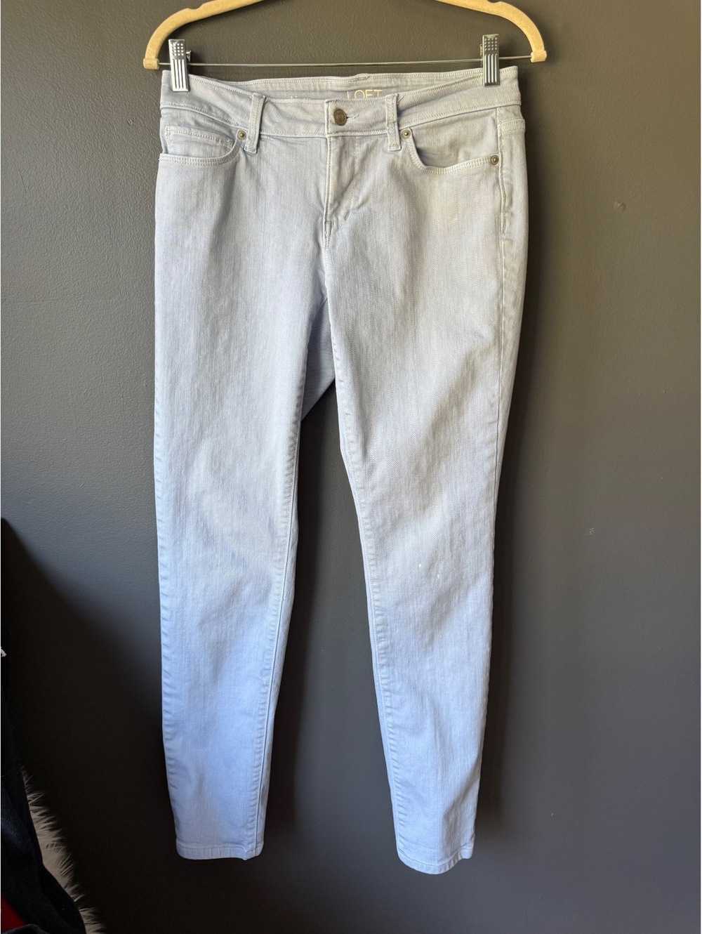 LOFT Curvy Skinny Light Blue Jeans Size 27/4